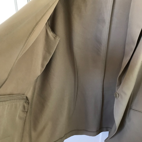 ALFANI One Button Blazer Jacket Tan Women’s Plus Size 2X - Picture 6 of 16